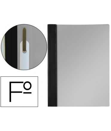Carpeta dossier fastener pvc esselte folio negro