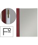 Dossier folder fastener pvc esselte folio burgundy
