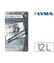Lapices de grafito lyra rembrand art design caja de 12 graduaciones 6b-5b-4b-3b 2b-b-hb-f-h-2h-3h-4h