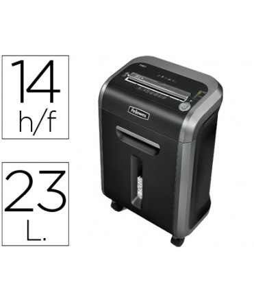 Destructora de documentos fellowes ps-79ci capacidad de corte 16 h destruye tarjetas de credito grapas clips y cd