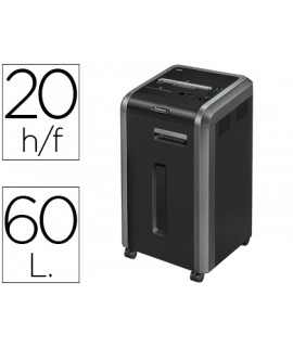 Fellowes 225ci Document Shredder, 24-Hour Cutting Capacity, Shreds Staples, Clips, CDs and Cards, 60 Liters
