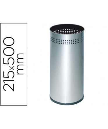 Paraguero metalico 314 perforado plateado 50x21,5 cm