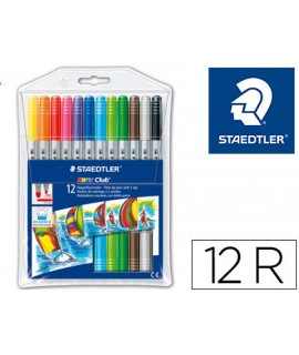 staedtler noris club double tip pen box of 12 units assorted colors