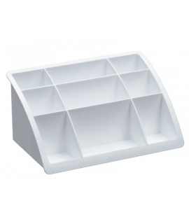 Offisys timeless plastic desk organizer white 198x128x93 mm