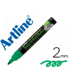Rotulador artline pizarra verde negra epw-4 ve-gr color verde fluorescente bolsa de 4 unidades