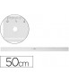 Ruler m+r 50 cm transparent plastic
