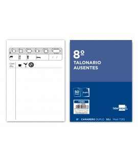 Talonario liderpapel camarero 8º original y copia t252 zig zag