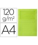 Subcarpeta cartulina q-connect din a4 verde con ventana transparente 120 gr