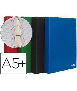 Folder of 4 rings 25mm round liderpapel fourth cardboard lined paper coat 4 assorted colors