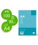 Papel liderpapel din a4 90 gr liso paquete de 100 hojas