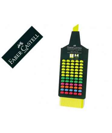 Rotulador faber castell fluorescente textliner 48 expositor 60 unidades colores surtidos