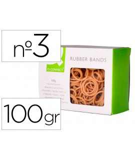 Elastic bands q-connect 100 gr number 3 30 x 2 mm