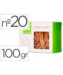 Rubber bands q-connect 100 gr number 20 200 x 2 mm
