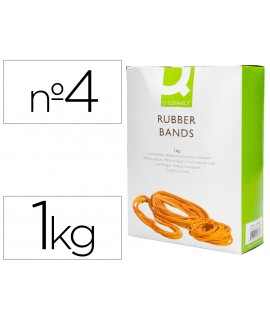 Elastic bands q-connect 1000 gr number 4 40 x 2 mm