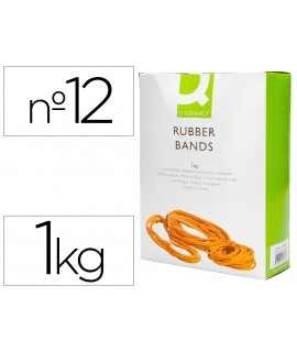 Elastic bands q-connect 1000 gr number 12 120 x 2 mm