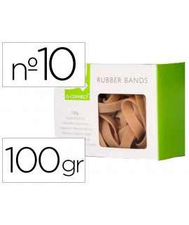 Elastic bands q-connect 100 gr 100x9 mm number 10
