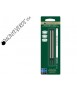 Monteverde roller refill compatible with montblanc blister 2 units black fine tip