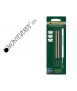 Recambio roller gel monteverde compatibles con los de montblanc blister 2 unidades color negro punta media