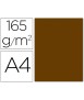 Colour paper liderpapel a4 165gr parchment brown pack of 9 sheets
