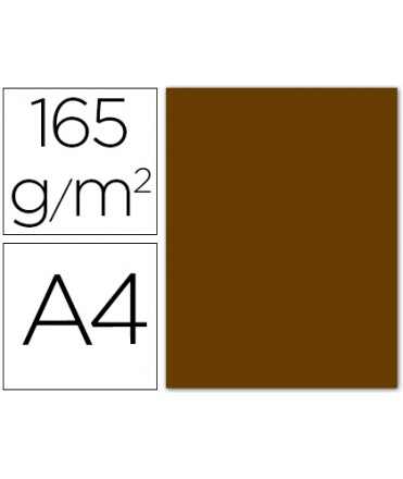 Papel color liderpapel a4 165gr marron pergamino paquete de 9 hojas
