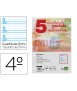 Recambio liderpapel cuarto pautaguia 100 hojas 75 g cuadriculado pautado 5 mm con margen 6 taladros