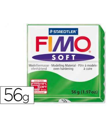 Pasta staedtler fimo soft 57 gr color verde tropical