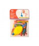 Biodegradable 100% latex balloon for modeling + inflator bag of 10 units