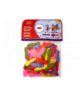 Balloon 100% Latex Biodegradable Water Bag 100 Pcs Assorted Colors