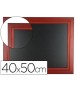 Black blackboard liderpapel wooden wall with surface for chalk markers 40x50cm