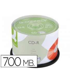 CD-R q-connect capacity 700mb duration 80min speed 52x jackpot of 50 units