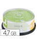 DVD-R q-connect capacity 4.7GB duration 120min speed 16x jar of 25 units