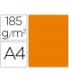 Cardboard Guarro Din A4 Orange 185 gr Pack 50 Sheets