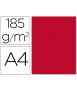 Cardboard din a4 red 185 gr pack 50 sheets