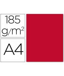 Cardboard din a4 red 185 gr pack 50 sheets