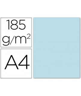 Cardboard Guarro Din A4 Sky Blue 185 gr Pack 50 Sheets