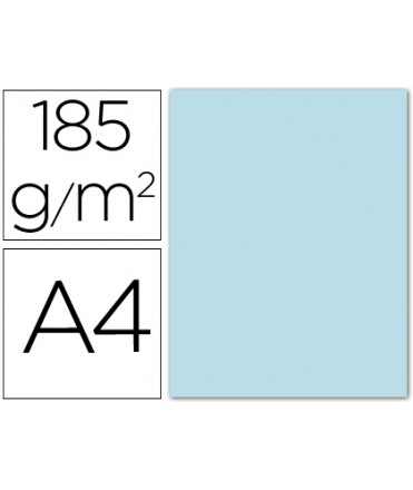 Cardboard Guarro Din A4 Sky Blue 185 gr Pack 50 Sheets