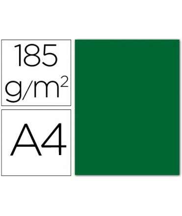 Cardboard Guarro Din A4 Fir Green 185 gr Pack 50 Sheets