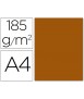 Cardboard Guarro Din A4 Chocolate Brown 185 gr Pack 50 Sheets
