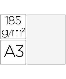 Cardboard Guarro Din A3 White 185 gr Pack 50 Sheets