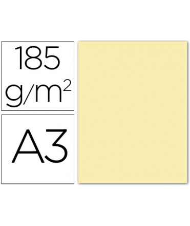 Cardboard Guarro Din A3 Cream 185 gr Pack 50 Sheets