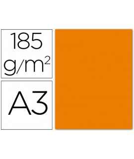 Cardboard Guarro Din A3 Orange 185 gr Pack 50 Sheets