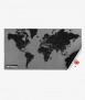 Pin World Map, negro