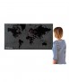 Pin World Map, negro