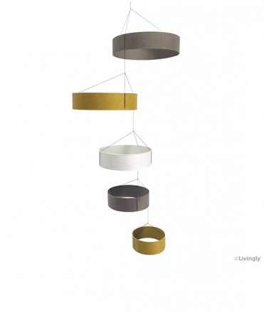 Móvil Circulos, amarillo