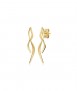 Small Delta earrings, gold