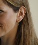 Small Delta earrings, gold