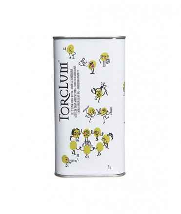 Lata de aceite de oliva arbequina Torclum, 250 ml.