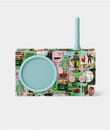 Radio Tykho 3 Lexon x Jean-Michel Basquiat, rosa 