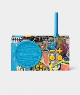 Radio Tykho 3 Lexon x Jean-Michel Basquiat, azul