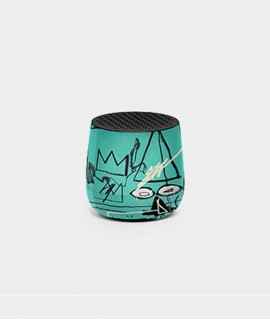 Altavoz Mino+ Lexon x Jean-Michel Basquiat, negro